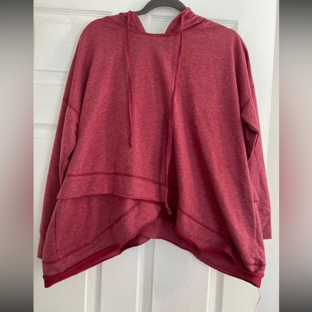 Maroon long sleeve criss cross shirt!